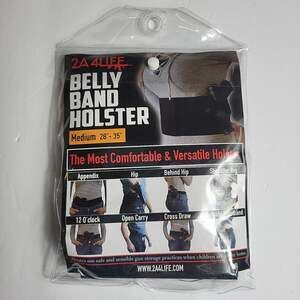 2A4LIFE Belly Band Holster Medium 28-35" Black Concealed Carry Tactical Belt